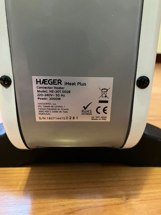 Aquecedor Haeger I-heat plus
