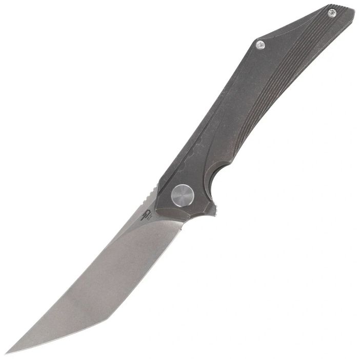 Nóż składany Bestech Kamoza Dark Grey/Titanium, Stonewashed M390 by Kombou (BT1911A)