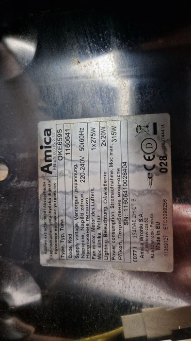 Amica OKE659S Czarny