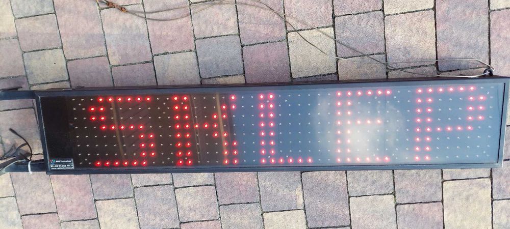 Tablica reklamowa LED baner wyswietlacz dwustronny