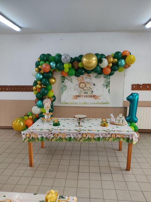 Decoração de festas, com balões