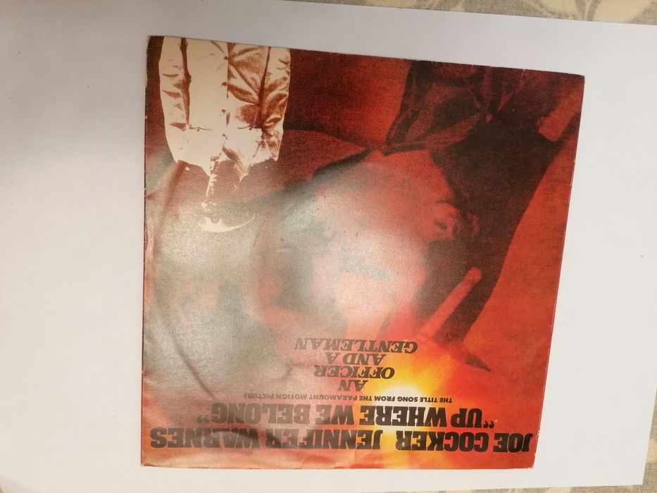 Vinil Joe Cocker & Jennifer Warnes Single - Up Where We Belong.