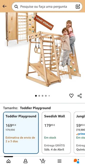 Parque Infantil :  6 em 1 em Madeira