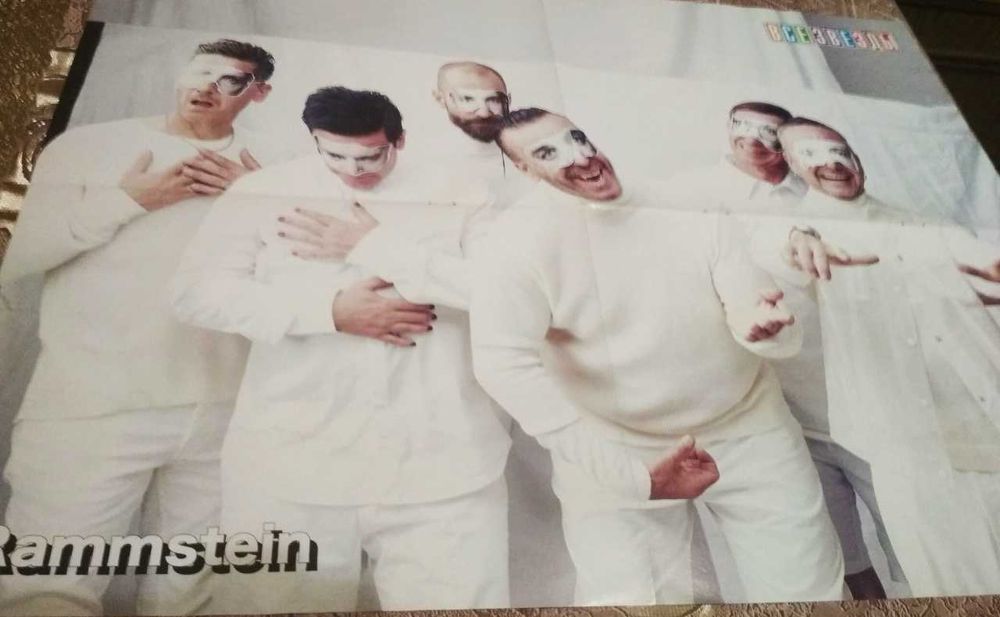 Плакат, постер    рок-группa Rammstein Тилль Линдемaнн Раммштайн
