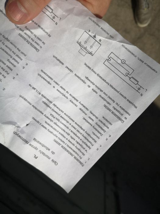 Oprawa sufitowa rastrowa 60x60 cm