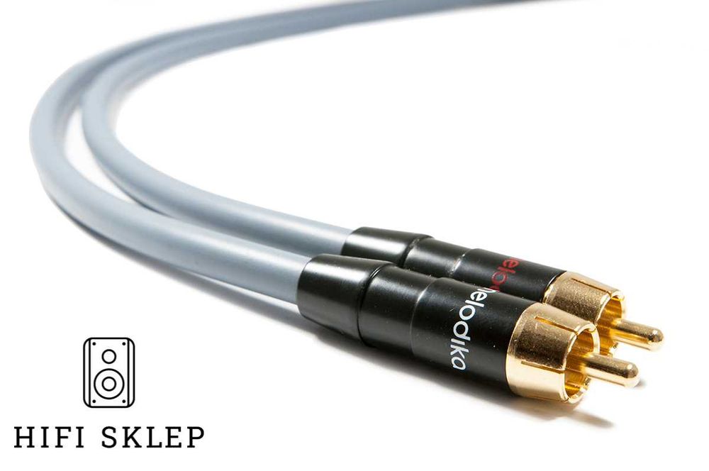 MELODIKA Purple Rain 2RCA na 2RCA 0.5m wersja kolor gun metal