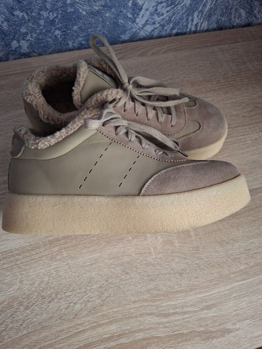 Зимні шкіряні кросівки