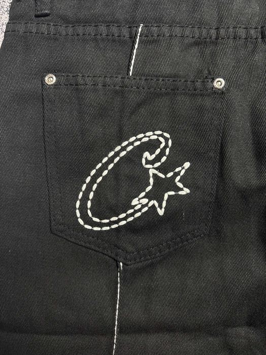 ‼️РОЗПРОДАЖ‼️ Джинсові шорти Corteiz C Star чорні | M L