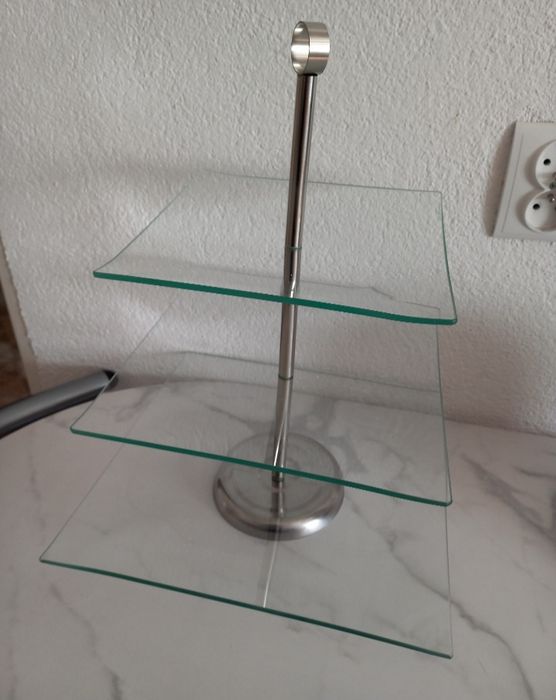Szklana patera do ciasta