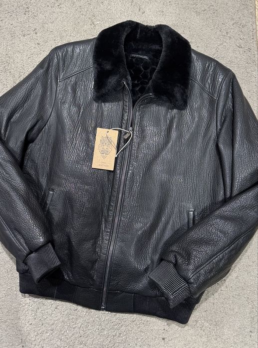 РОЗПРОДАЖ! Зимні шкіряні куртки  AERONAUTICA MILITARE натуральне хутро