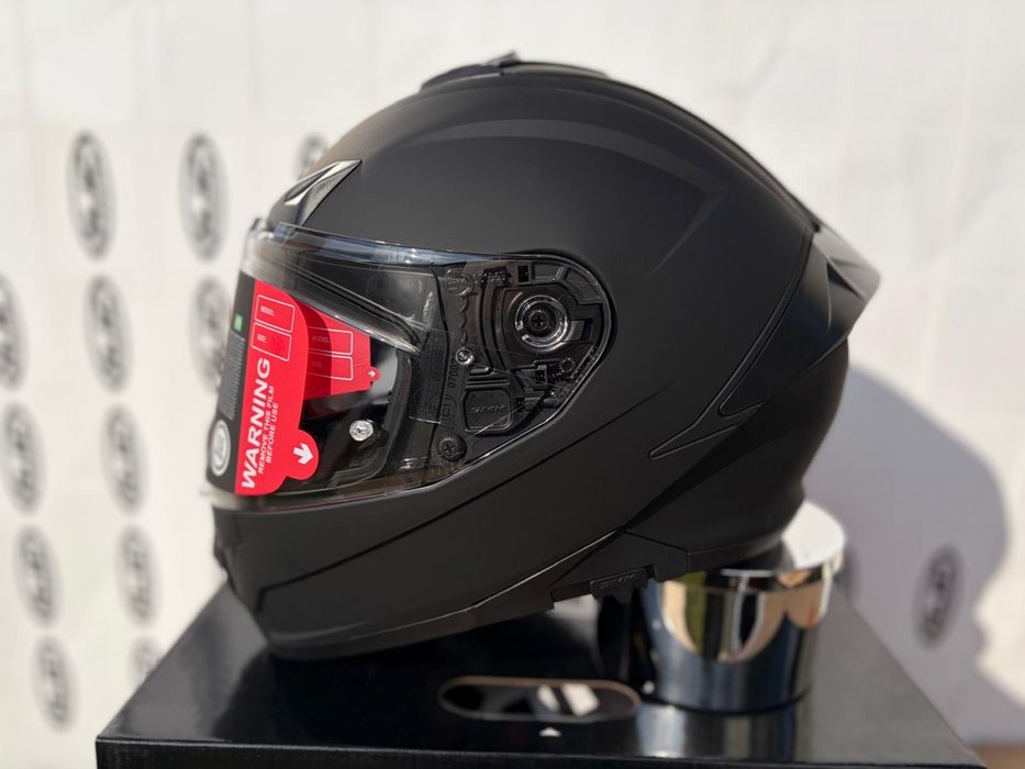Kask motocyklowy SMK Typhoon rozmiar L, Czarny Matt, Blenda!