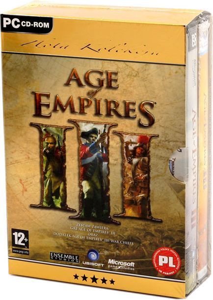 Gra Age of Empires 3 + Age of Empires Warchiefs PC Używana
