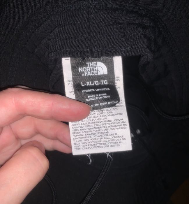 Северный Фейс Панама The North Face UNISEX - черная. Размер L-XL