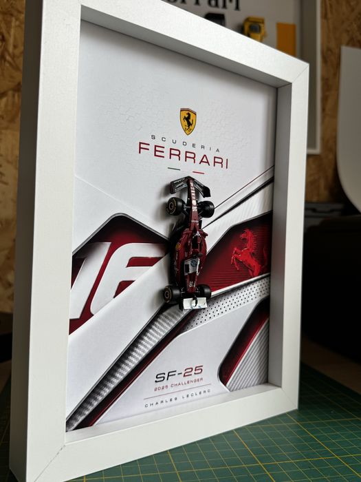 Ferrari bolid f1 ramka kolekcjonerska 3d