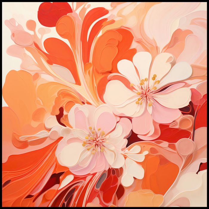 Plakat 100x100cm Taniec Kwiatów