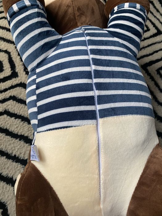 Плед-іграшка подушка 3 в 1 Собака Хаскі-матрос з пледом