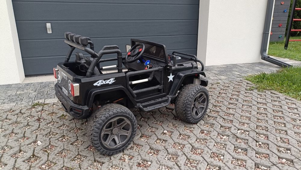 Auto jeep akumulator czarny baterie dla dzieci