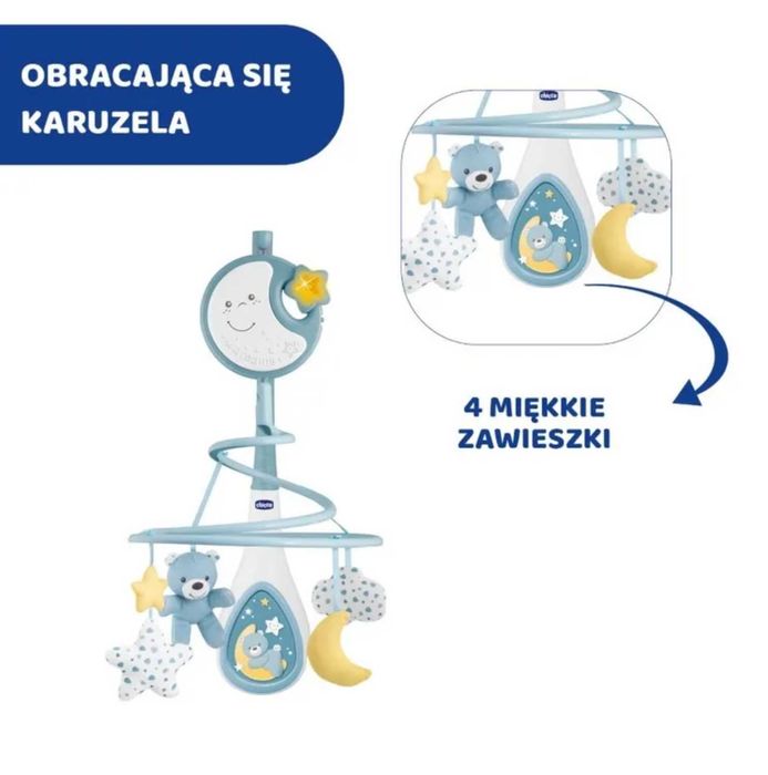 Chicco karuzela 3w1, Next2Dreams, niebieska