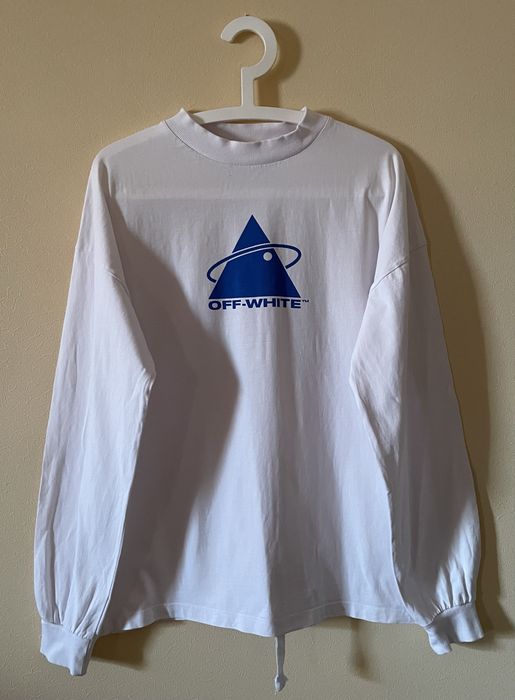 Оригінальний  оверсайз лонгслів  Off-White Triangle Planet