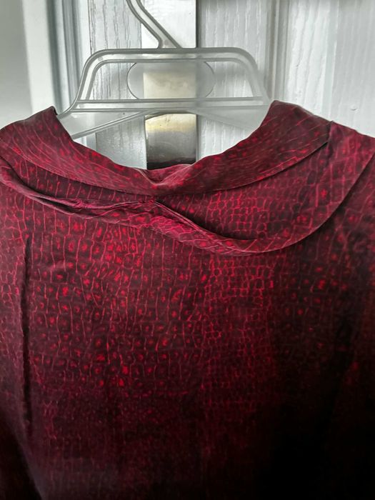 Kolor jesieni - burgund, oryginalna, jedwabna, NY& CO , z USA