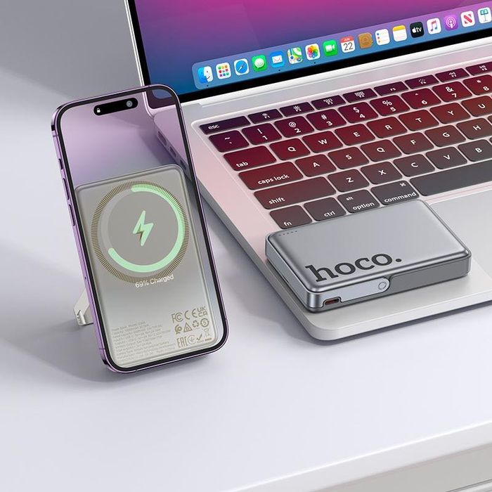 Повербанк Hoco Q36A 10000 mAh 20W MagSafe з підставкою