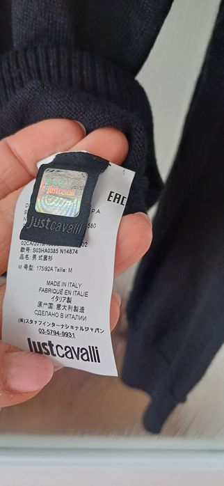 Nowy Sweter swetr bluza Just Cavalli M czaszka