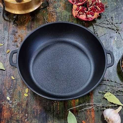 Сковорода жаровня чугунная 32*6 см. без крышки