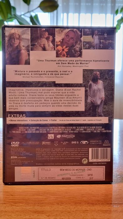 Vendo DVD Filme "SEM MEDO DE MORRER" (Uma Thurman, Evan Rachel Wood) !