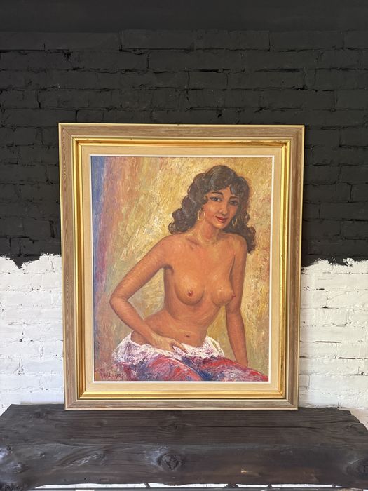Obraz dla starego kawalera :) duzy rozmiar 102cm x 85cm, akt, cyganka
