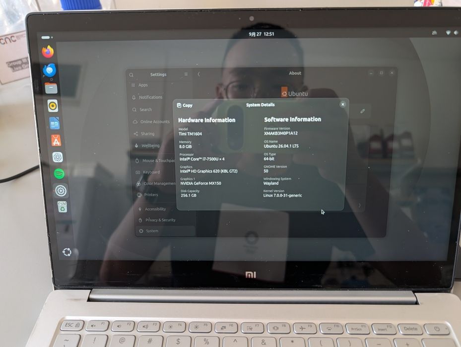 Xiaomi Laptop Air (Timi TM1604) 13'3 i5-7500u 8GB 256GB