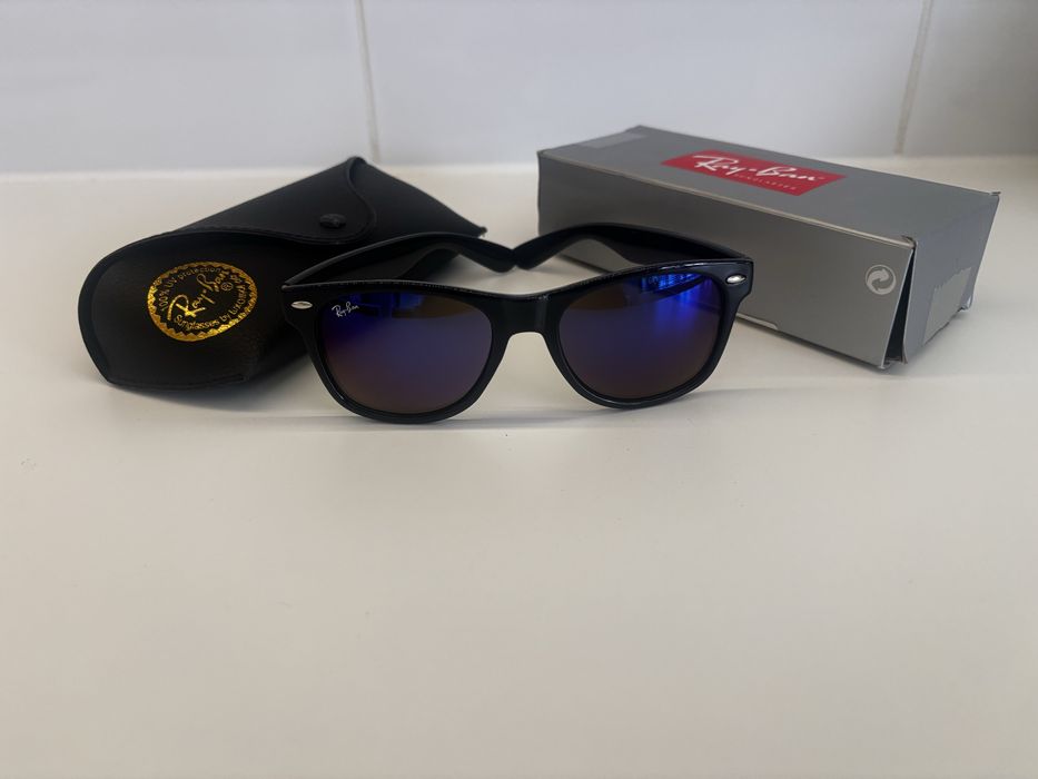 Okulary przeciwsloneczne  rayban  plus skorzane etui rb
