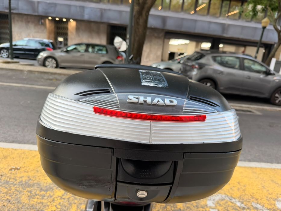 Baú SHAD SH37 37L + Suporte para Yamaha – Como Novo