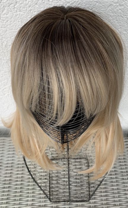 Premium Ultra włosy doczepiane, peruka, naturalny blond ombre 370.