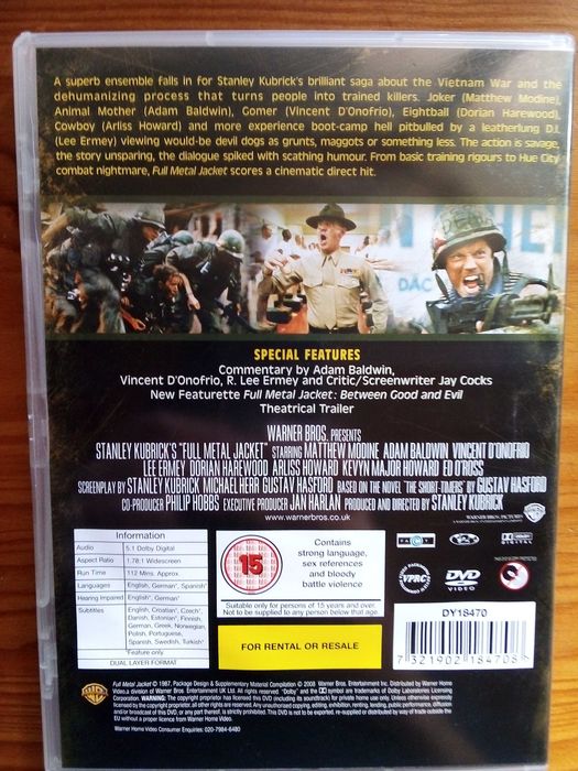 Nascido Para Matar Full Metal Jacket Stanley Kubrick Deluxe Edition