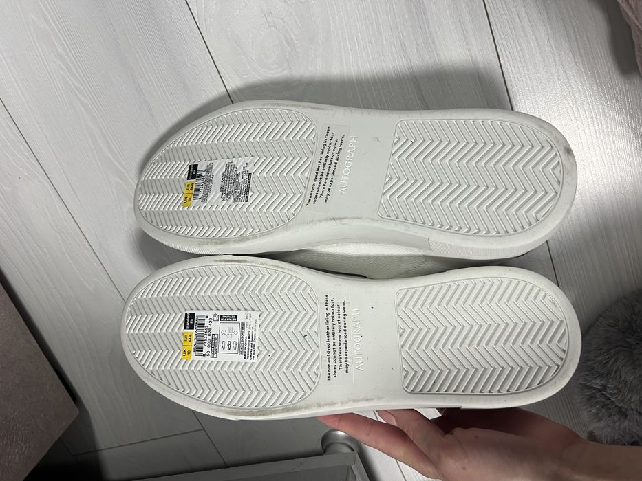 Кеди білі кросівки шкіряні чоловічі autograph