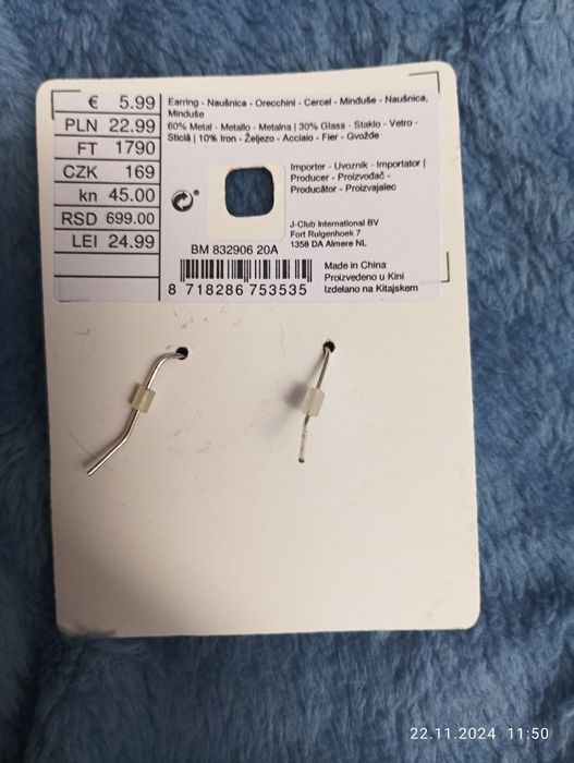 Kolczyki koła cyrkonie