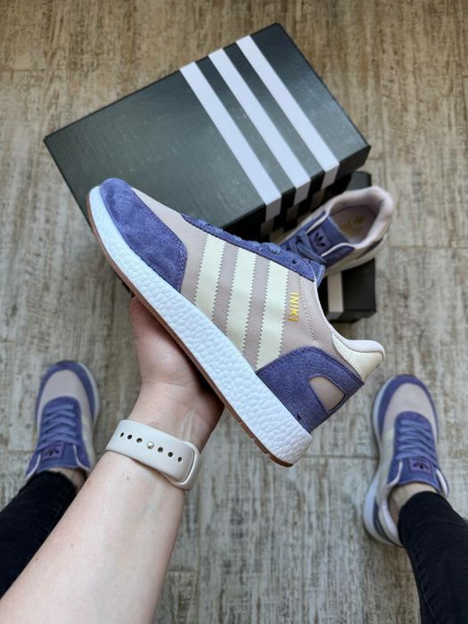 Кросівки Жіночі Adidas Iniki Beige Violet / Жіночі Кросівки / Adidas / Адідас