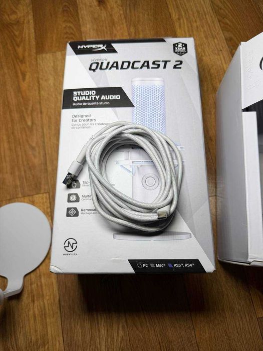 Мікрофон HyperX QuadCast 2 White