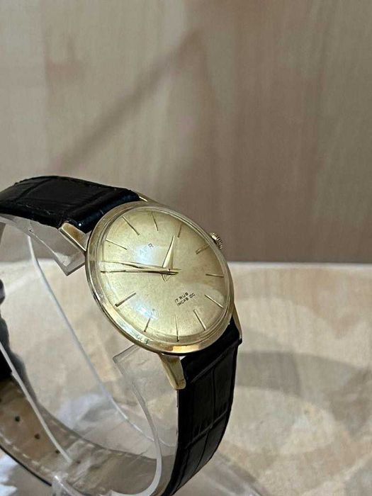 Złoty zegarek mechaniczny AFR, 17 kamieni, pr585/Komis Krzysiek