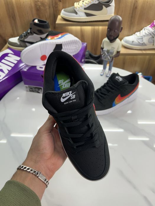 Кросівки Nike Sb Dunk Low “Polaroid” Black / Rainbow
