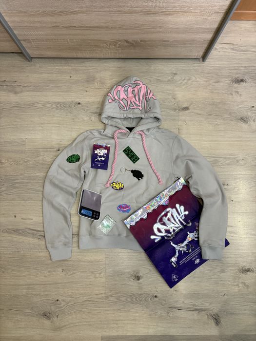 Szara Bluza Syna World z stuckerami i z bagiem