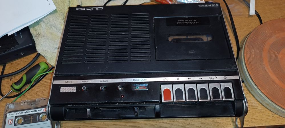 Siemens Club 614 magnetofon z lat 70.