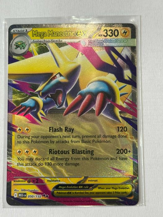 Mega Manectric ex 050/132 – Near Mint - Mega Evolution