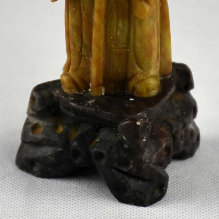Figura de Ancião / Sábio, China, em Pedra de Sabão