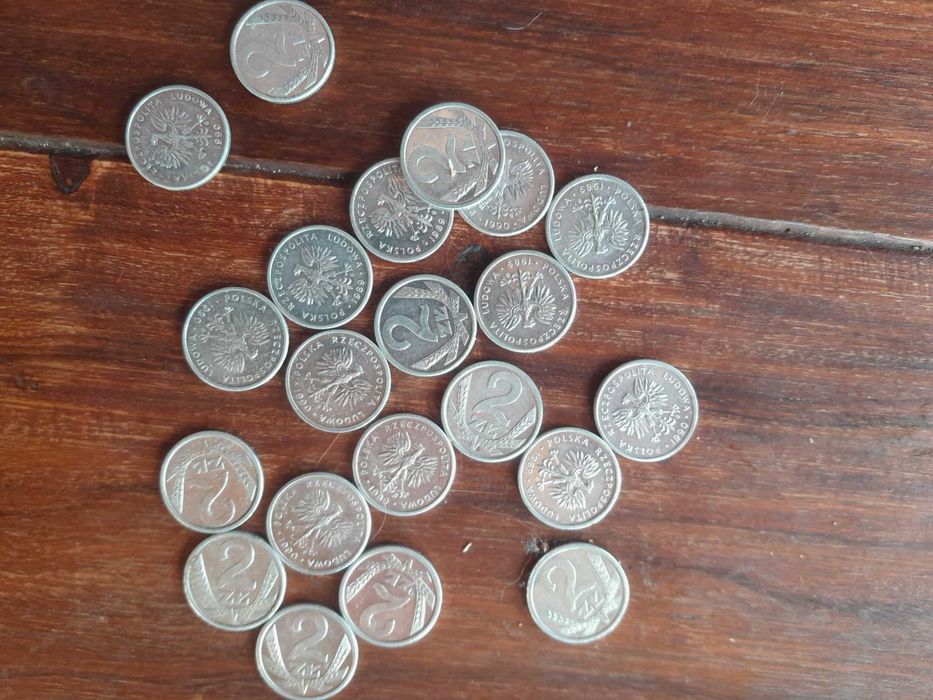 monety z PRLu mini 2zł 21 szt