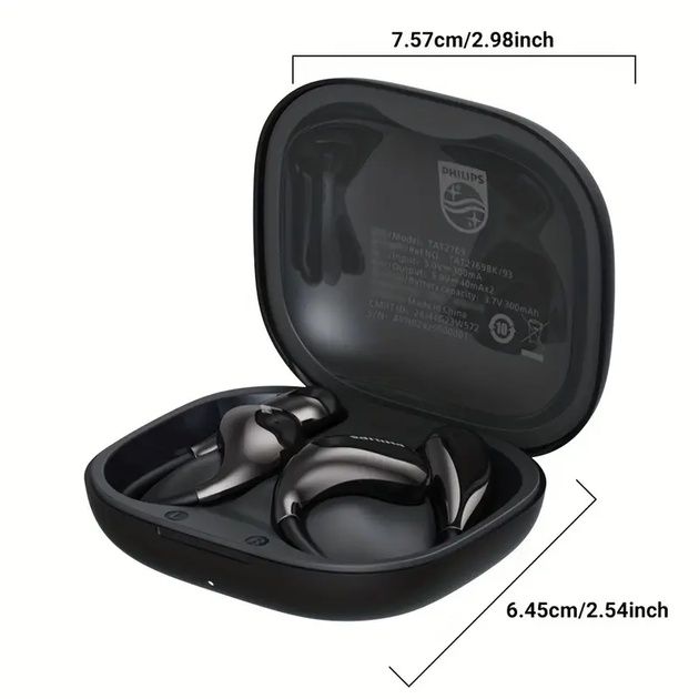 Беспроводные наушники Philips ТAT2769. Bluetooth 5.4.  OWS. Для спорта. Цвет чёрный.