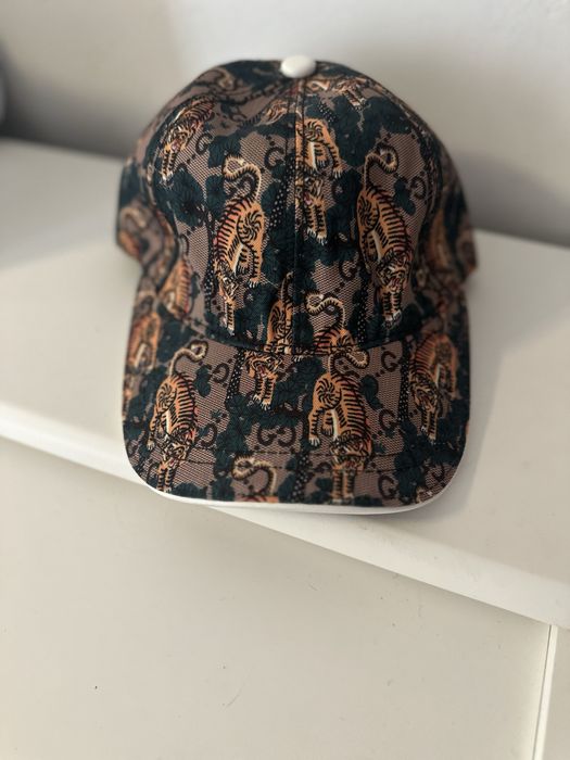 Czapka kapeluch gucci leopard tiger