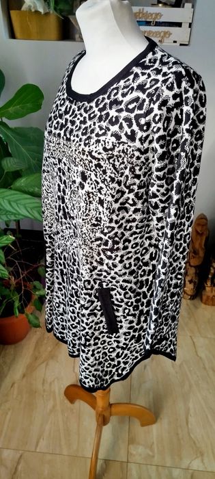 Tunika asymetryczna panterka