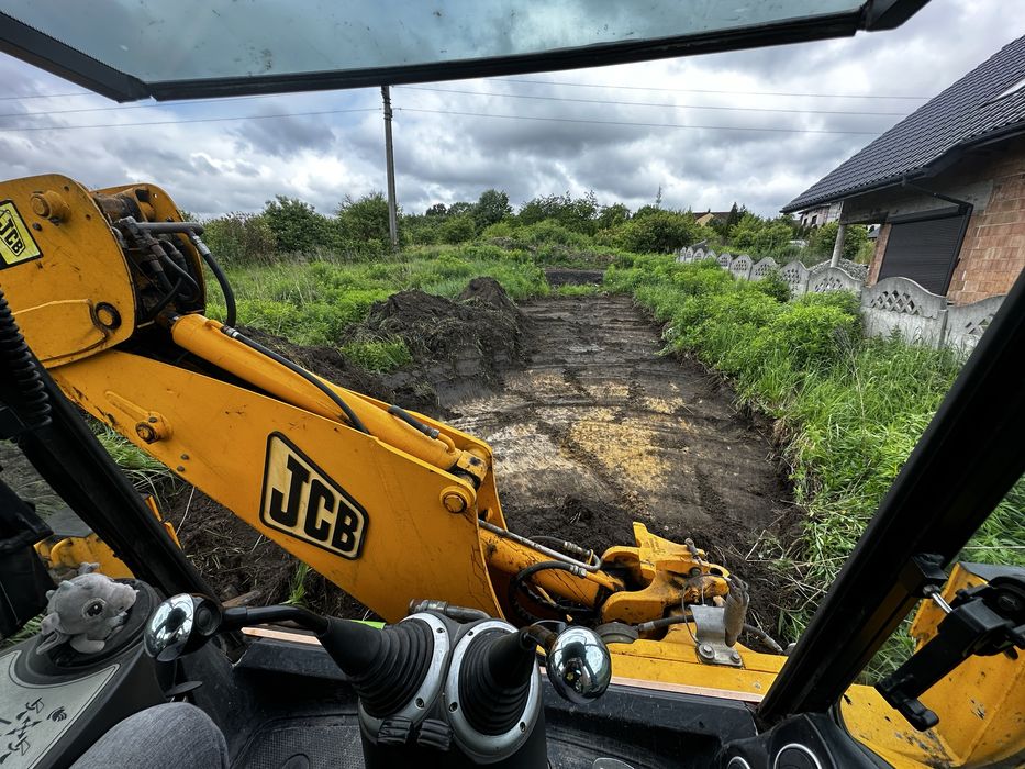 Usługi koparko ładowarką wyburzenia koparkowe koparka kopanie