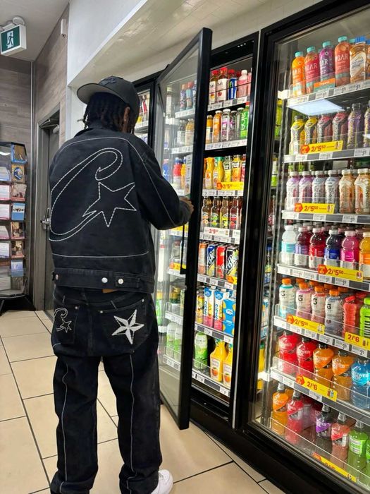 Джинси Corteiz C-Star Denim Джинсы Черные Кортез Штаны